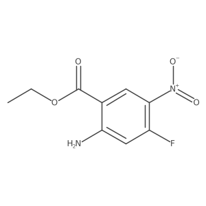 Ethyl 2-amino-4-fluoro-5-nitrobenzoate结构式