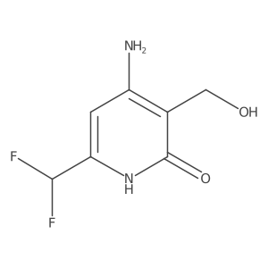 4-Amino-6-(difluoromethyl)-3-(hydroxymethyl)pyridin-2-ol Structure