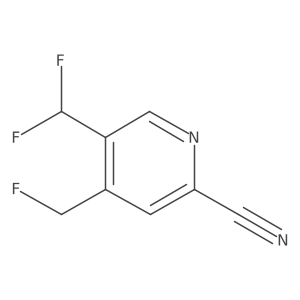 5-(Difluoromethyl)-4-(fluoromethyl)picolinonitrile Structure