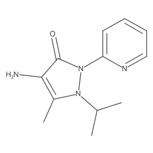 4-Amino-1,2-dihydro-5-methyl-1-(1-methylethyl)-2-(2-pyridinyl)-3H-pyrazol-3-one结构式