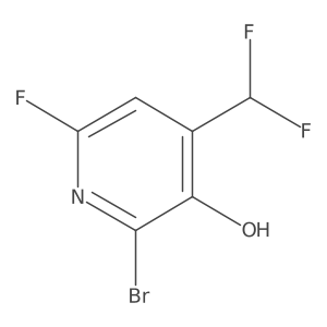 2-Bromo-4-(difluoromethyl)-6-fluoropyridin-3-ol Structure
