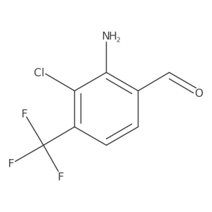 Benzaldehyde, 2-amino-3-chloro-4-(trifluoromethyl)- Structure