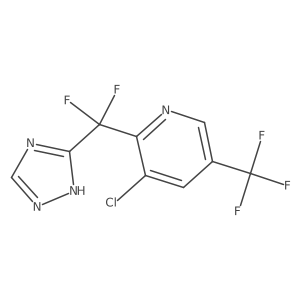 3-chloro-2-(difluoro(1H-1,2,4-triazol-3-yl)methyl)-5-(trifluoromethyl)pyridine Structure