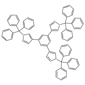 1,3,5-Tris(1-trityl-4-pyrazolyl)benzene Structure