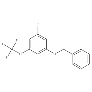 1-(Benzyloxy)-3-chloro-5-(trifluoromethoxy)benzene结构式