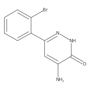 4-Amino-6-(2-bromophenyl)pyridazin-3-ol结构式