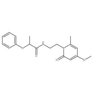 N-(2-(4-methoxy-6-methyl-2-oxopyridin-1(2H)-yl)ethyl)-2-phenoxypropanamide Structure