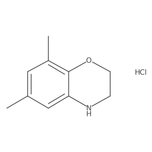 6,8-dimethyl-3,4-dihydro-2H-1,4-benzoxazine hydrochloride Structure