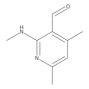 4,6-Dimethyl-2-(methylamino)nicotinaldehyde结构式