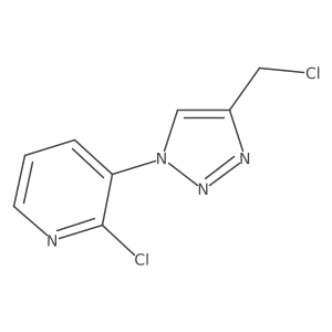 2-chloro-3-(4-(chloromethyl)-1H-1,2,3-triazol-1-yl)pyridine结构式