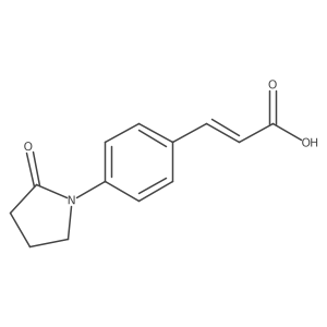 3-[4-(2-Oxopyrrolidin-1-yl)phenyl]prop-2-enoic acid Structure