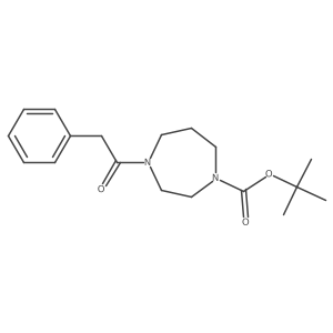 Tert-butyl 4-(2-phenylacetyl)-1,4-diazepane-1-carboxylate Structure