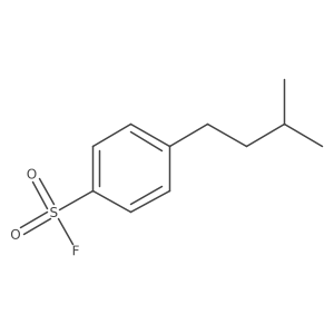 4-(3-Methylbutyl)benzene-1-sulfonyl fluoride结构式