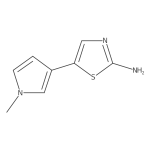 5-(1-Methyl-1H-pyrrol-3-yl)thiazol-2-amine结构式