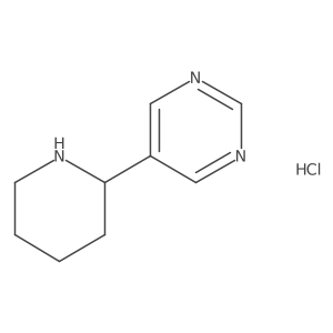5-(Piperidin-2-yl)pyrimidine hydrochloride结构式