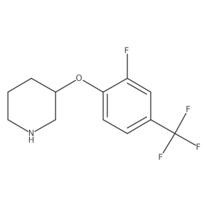 3-[2-Fluoro-4-(trifluoromethyl)phenoxy]piperidine结构式