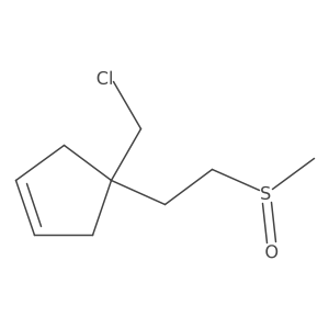 4-(Chloromethyl)-4-(2-methanesulfinylethyl)cyclopent-1-ene Structure