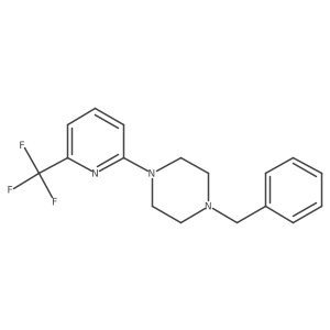 1-Benzyl-4-(6-(trifluoromethyl)-pyridin-2-yl)piperazine结构式