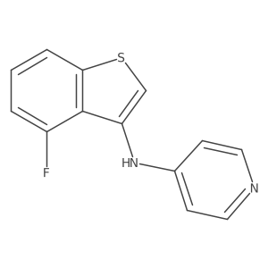 N-(4-Fluorobenzo[b]thien-3-yl)-4-pyridinamine Structure