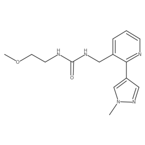 1-(2-methoxyethyl)-3-((2-(1-methyl-1H-pyrazol-4-yl)pyridin-3-yl)methyl)urea Structure