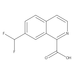 7-(Difluoromethyl)isoquinoline-1-carboxylic acid结构式