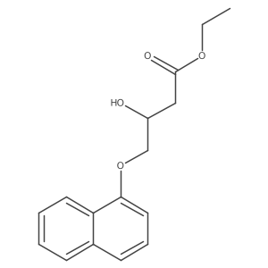 Ethyl 3-hydroxy-4-(1-naphthalenyloxy)butanoate Structure