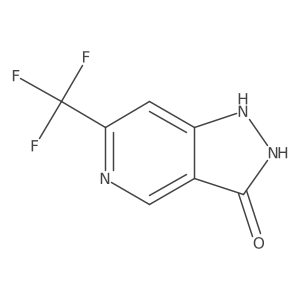6-(Trifluoromethyl)-1,2-dihydro-3H-pyrazolo[4,3-c]pyridin-3-one结构式