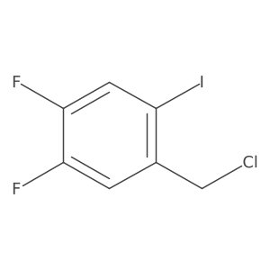 1-(Chloromethyl)-4,5-difluoro-2-iodobenzene Structure