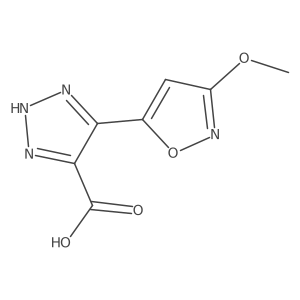 5-(3-methoxy-1,2-oxazol-5-yl)-1H-1,2,3-triazole-4-carboxylic acid Structure