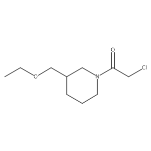 2-Chloro-1-(3-(ethoxymethyl)piperidin-1-yl)ethan-1-one结构式