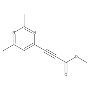 Methyl 3-(2,6-dimethylpyrimidin-4-yl)prop-2-ynoate结构式