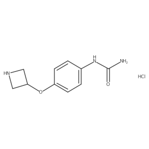 1-(4-(Azetidin-3-yloxy)phenyl)urea hydrochloride结构式