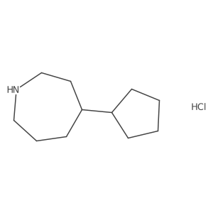 4-Cyclopentylazepane hydrochloride结构式