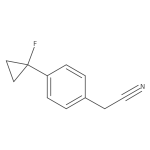 2-(4-(1-Fluorocyclopropyl)phenyl)acetonitrile Structure
