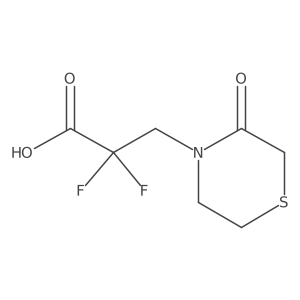 2,2-Difluoro-3-(3-oxothiomorpholin-4-yl)propanoic acid Structure