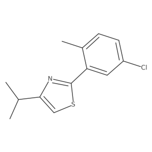 2-(5-Chloro-2-methylphenyl)-4-(propan-2-yl)-1,3-thiazole结构式