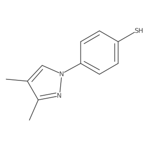 4-(3,4-dimethyl-1H-pyrazol-1-yl)benzene-1-thiol Structure