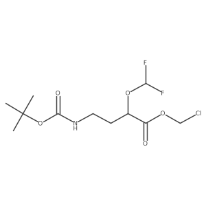 Chloromethyl 4-{[(tert-butoxy)carbonyl]amino}-2-(difluoromethoxy)butanoate结构式