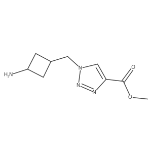methyl 1-[(3-aminocyclobutyl)methyl]-1H-1,2,3-triazole-4-carboxylate Structure