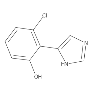 3-chloro-2-(1H-imidazol-4-yl)phenol Structure