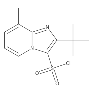 2-Tert-butyl-8-methylimidazo[1,2-a]pyridine-3-sulfonyl chloride Structure