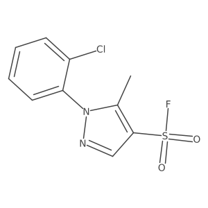 1-(2-chlorophenyl)-5-methyl-1H-pyrazole-4-sulfonyl fluoride结构式
