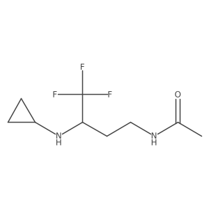 N-[3-(cyclopropylamino)-4,4,4-trifluorobutyl]acetamide Structure