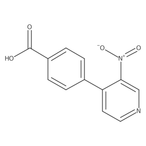 4-(3-Nitropyridin-4-yl)benzoic acid结构式
