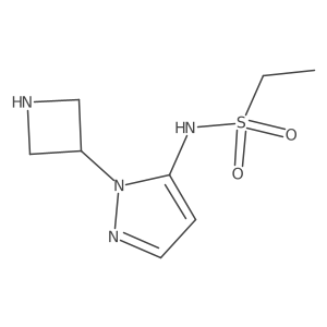 N-[1-(azetidin-3-yl)-1H-pyrazol-5-yl]ethane-1-sulfonamide Structure