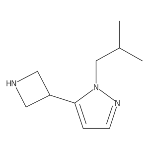 5-(azetidin-3-yl)-1-(2-methylpropyl)-1H-pyrazole Structure