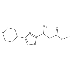 methyl (3R)-3-amino-3-[3-(morpholin-4-yl)-1,2,4-oxadiazol-5-yl]propanoate Structure