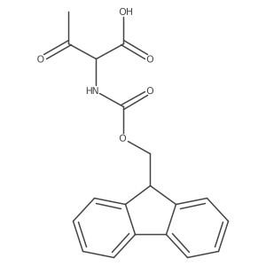 2-({[(9H-fluoren-9-yl)methoxy]carbonyl}amino)-3-oxobutanoic acid Structure