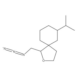 1-(Azidomethyl)-7-(propan-2-yl)-2-oxaspiro[4.5]decane结构式