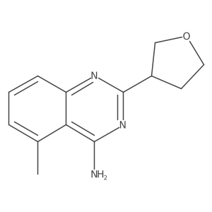 5-Methyl-2-(oxolan-3-yl)quinazolin-4-amine结构式
